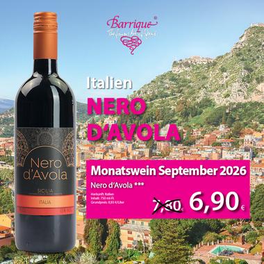 Nero d'Avola - Monatswein